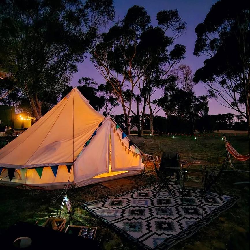 Coastal Glamp at Bellarine Estate Winery Standard Tent Glamping
