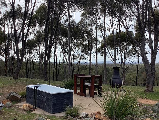 Photo 9 for Bushland Tiny Home with Outdoor Hot Tub & Hamper