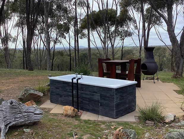 Photo 28 for Bushland Tiny Home with Outdoor Hot Tub & Hamper