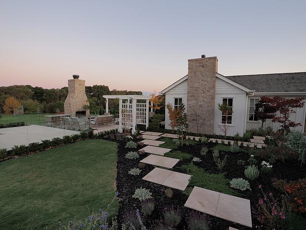Photo 10 for Modern Farmhouse style guesthouse on rural acreage - pool, spa, fire, tennis,...