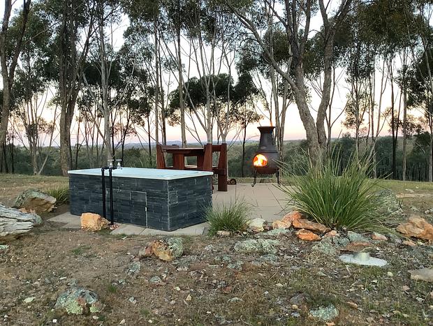 Photo 32 for Bushland Tiny Home with Outdoor Hot Tub & Hamper