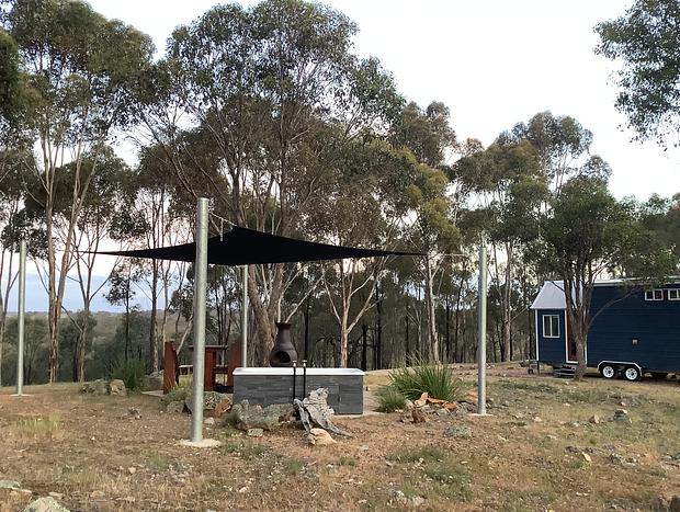 Photo 33 for Bushland Tiny Home with Outdoor Hot Tub & Hamper