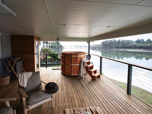 Photo 10 for Riverfront Retreat with Cedar Hot Tub & Sauna
