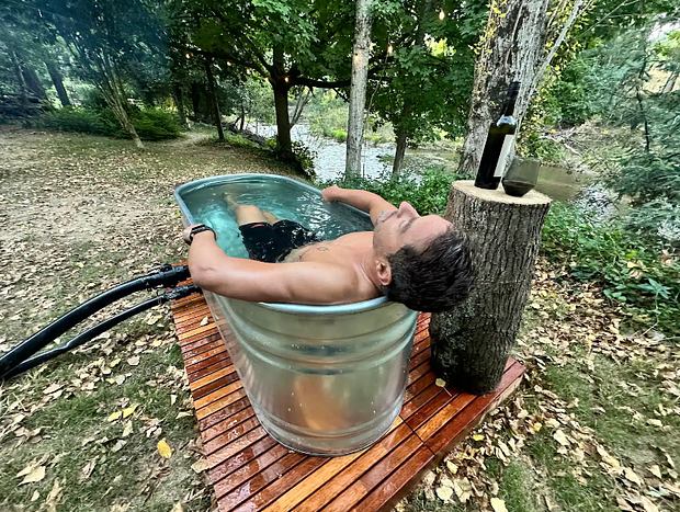 Photo 22 for Riverside Hot tub, Sauna, Cold Plunge Mountain Cabin