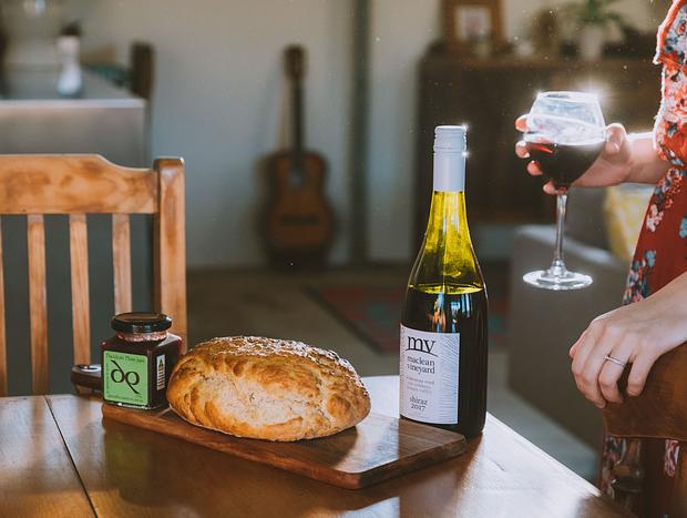 Photo 4 for Enjoying Delicious Damper + Wine