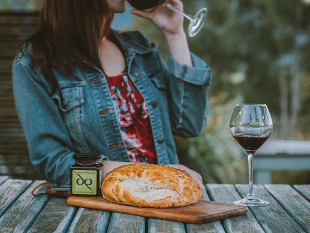 Photo 1 for Enjoying Delicious Damper + Wine