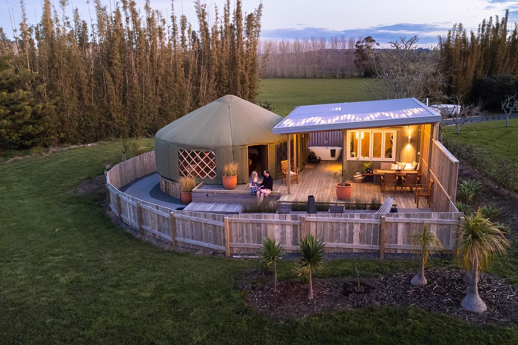 The Green Tent Boutique Glamping Matakana Yurt for Rent in Auckland